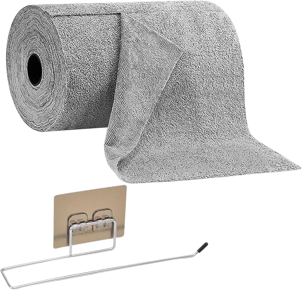 Set van 50 Lintvrije Microvezeldoeken 25x25cm - Ideaal voor Schoonmaken, Keuken en Auto met Houder voor Keukenpapier