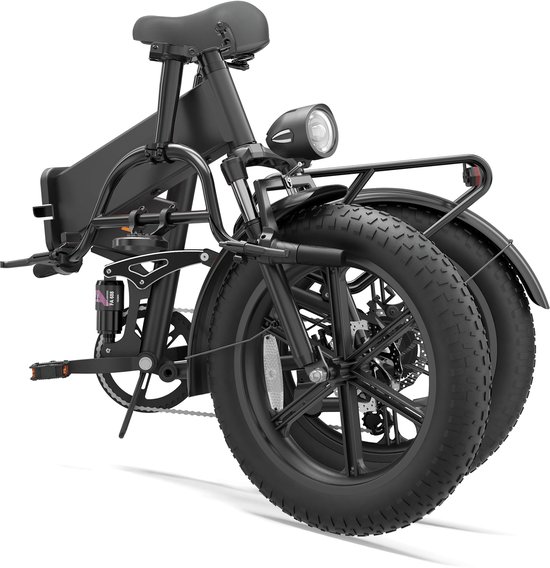 T5 Vouwbare E-Bike - 48V 13Ah 250W Motor, 25 km/u, 90 km Actieradius, 20" Vetbanden, 7-Speed Shimano, Dubbel Schijfrem - Legaal & Krachtig — afbeelding 4