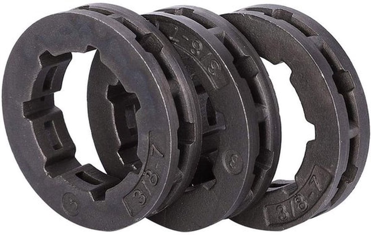 - Tuingereedschap accessoires - Vervangende tandwielen - Duurzaam en sterk - 3 stuks - 3/8in 7T