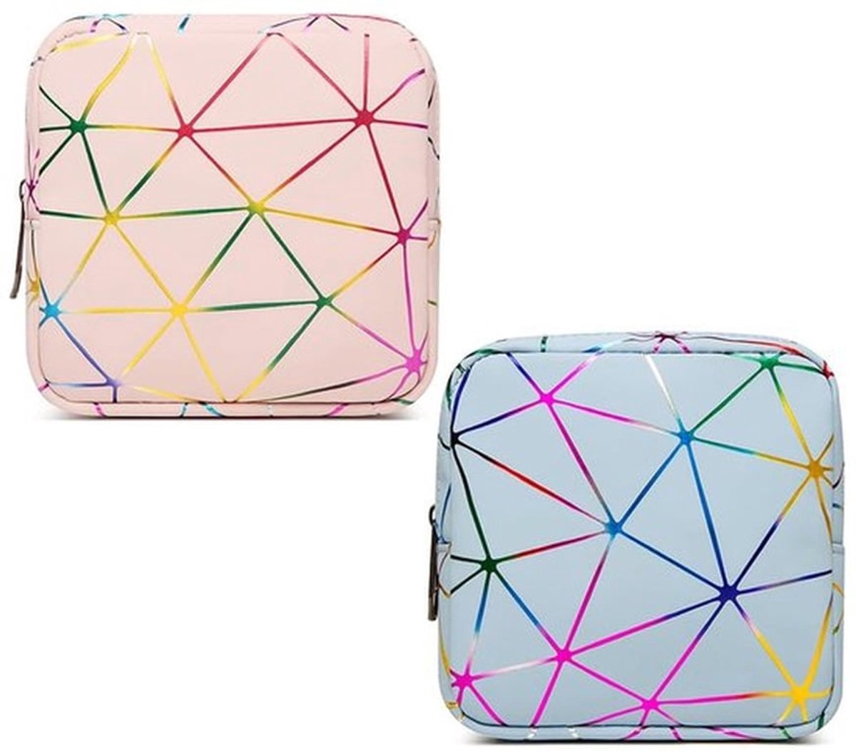 Maandverbandorganizer - Kleine Make-up Tas - Waterdichte Organizer - Ritssluiting - Voor Dames - Afmetingen 13 x 13 x 4 cm - Make-uptas