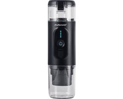 Koffiemaatje 125ml Draagbare Koffiemachine Zwart | 18 Bar | Oplaadbaar | Verwarmt Water | Nespresso Compatible Cups & Gemalen Koffie | USB Oplaadbaar | 12V & 220V | Espresso | Lungo | Ristretto | Geïntegreerd Kopje