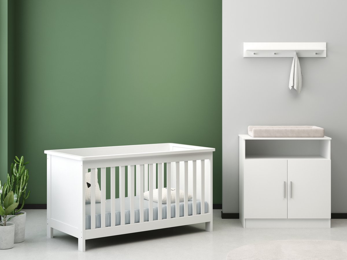 Born Lucky Texas Meegroei Babykamer 2-Delig – Ledikant en Commode – Vanaf Geboorte tot ca. 5 Jaar