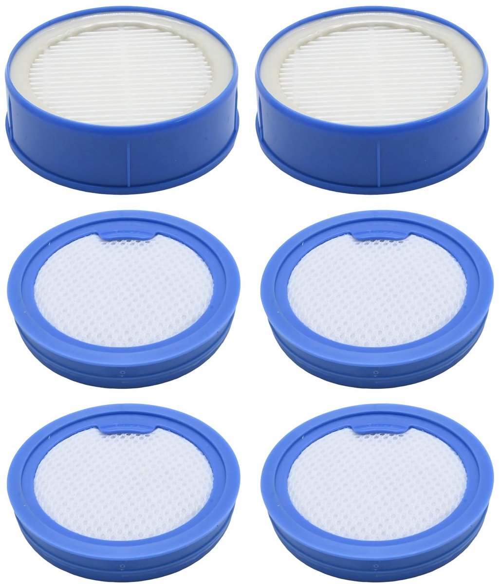 Solidchoice - Set van 2 Voorfilters en 4 Fijnstoffilters voor Stofzuiger