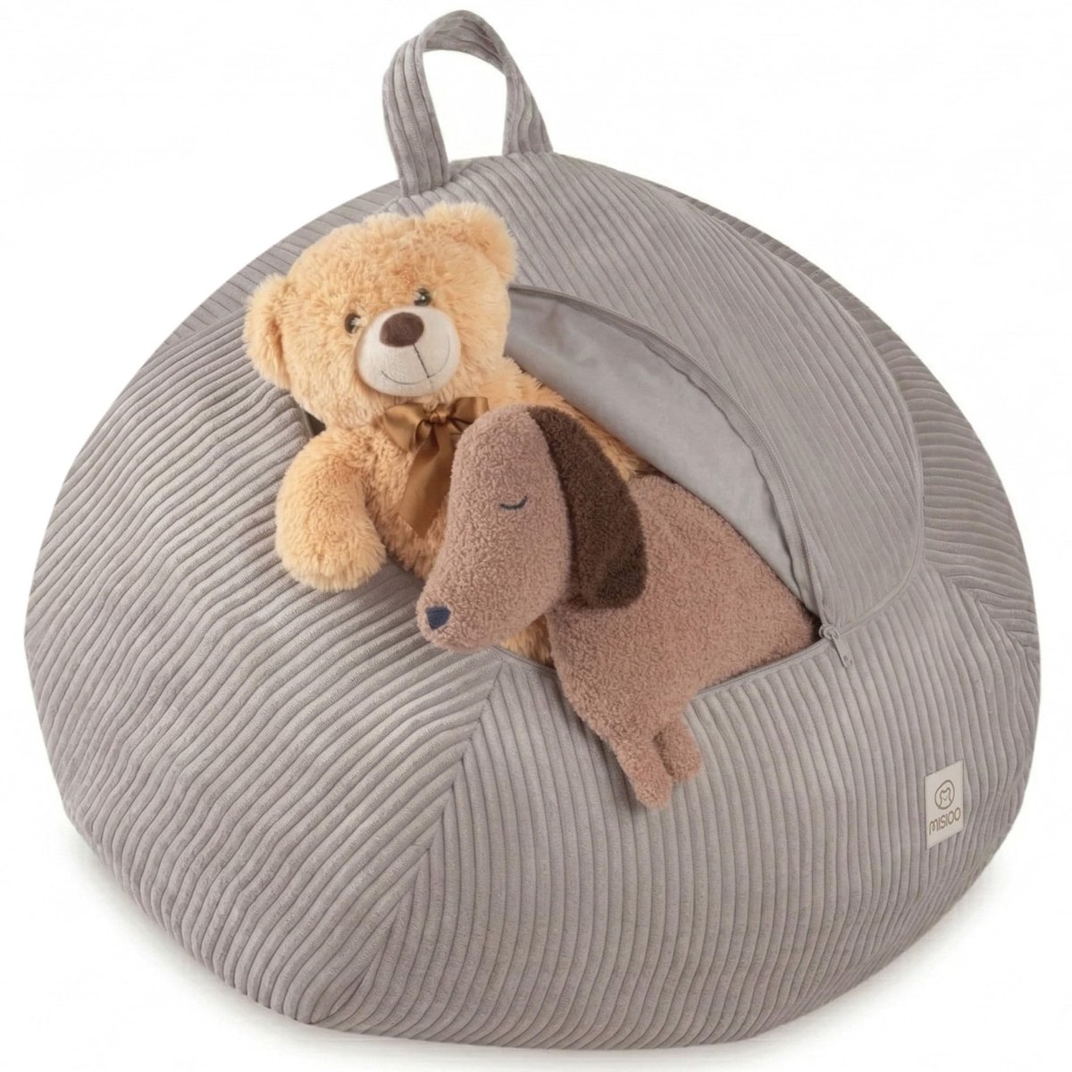 Solidchoice - Wasbare Zitzak Hoes voor Knuffels en Speelgoed