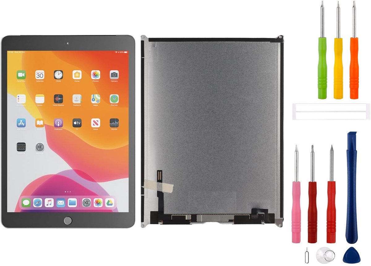 Solidchoice - Vervangend LCD-scherm voor iPad 7e/8e/9e generatie 10,2 inch