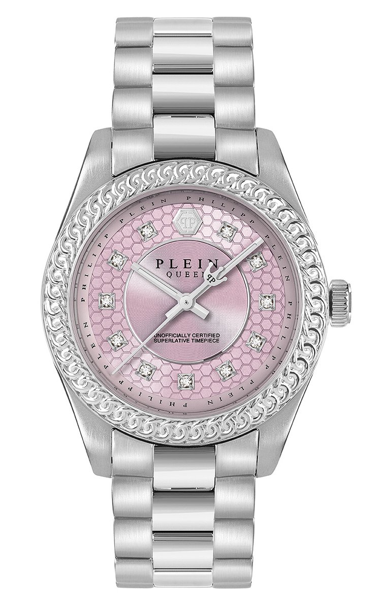 Philipp Plein Queen Supreme PW7FA0226 Horloge - Staal - Zilverkleurig - Ø 36 mm