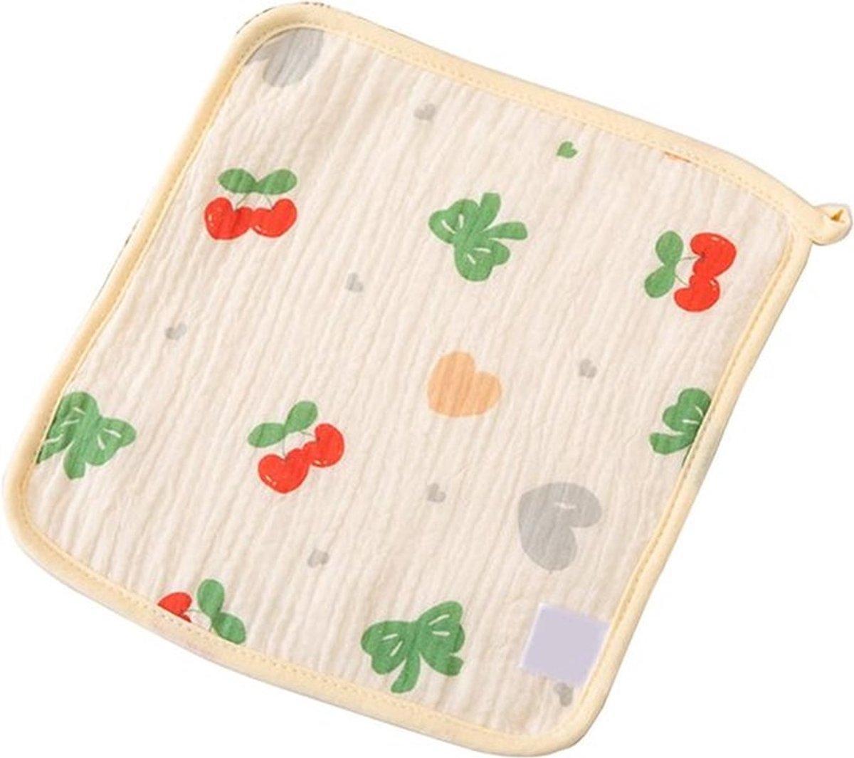 Deze 2-delige set katoenen vierkante washandjes voor baby's is geschikt voor een tere huid, zeer absorberend en te gebruiken als handdoekjes voor pasgeborenen, reinigingsdoekjes of handdoeken.