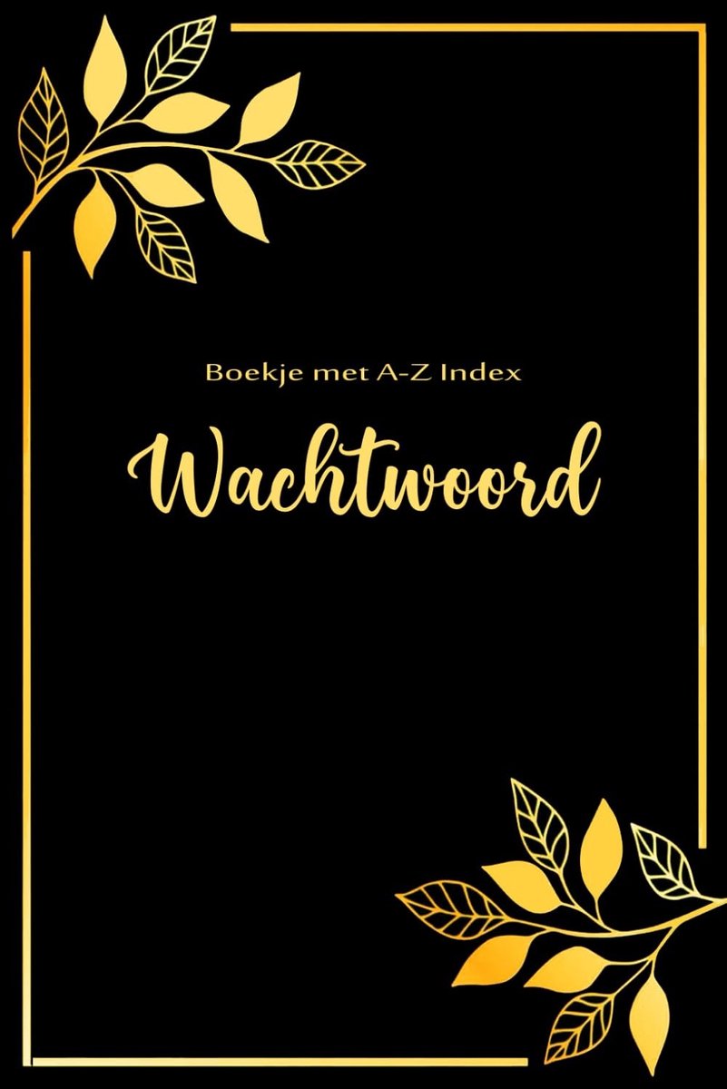 Wachtwoordenboekje - Wit - A5 Formaat - Met A-Z Index - Voor Overzicht en Veiligheid