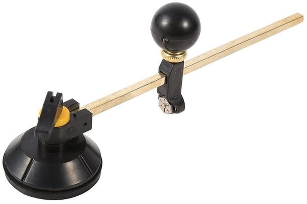 Glas snijden - glascirkel - Hoogwaardige snijder voor glas - 40 cm - Verstelbare cirkelsnijder - Geschikt voor hobbyisten - Perfect voor
