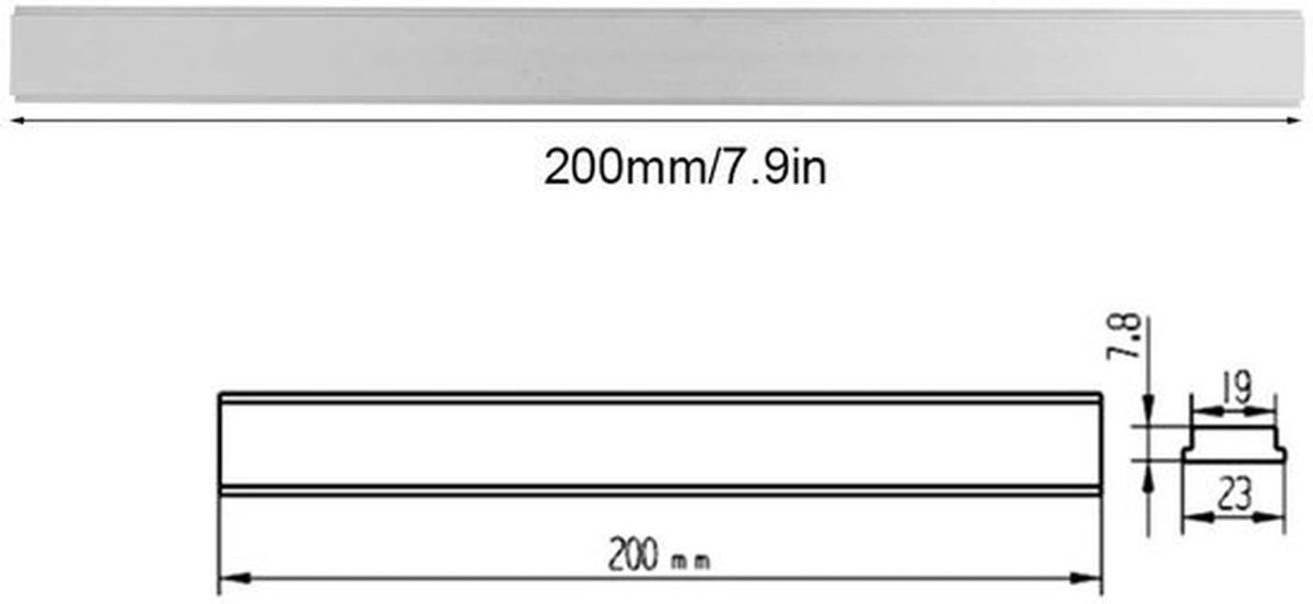 Aluminium T-Track Slot 200mm - Professioneel Houtbewerkingsgereedschap - Precisie en duurzaamheid - Geschikt voor houtbewerking - Ideaal...
