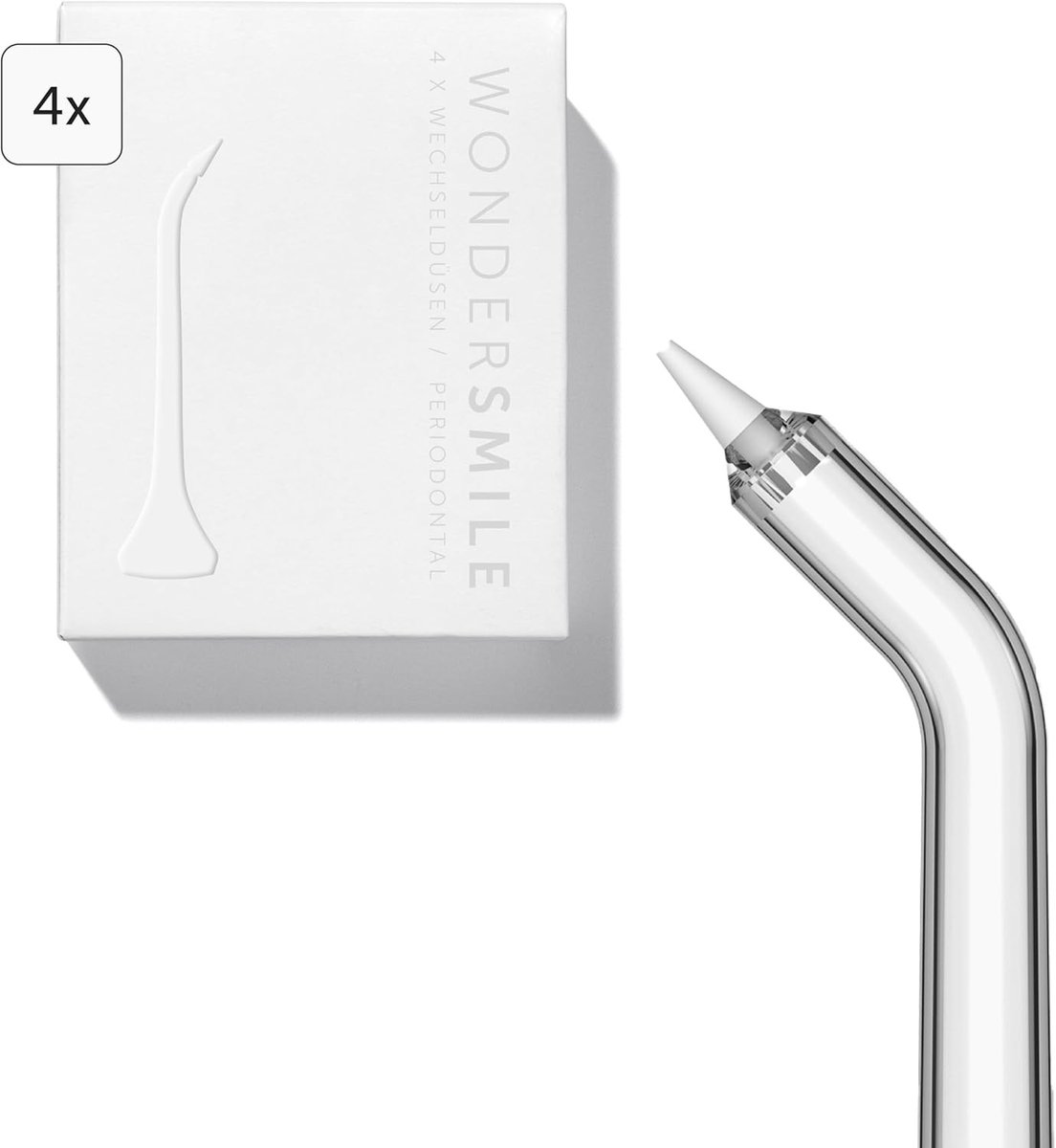 Waterflosser - Wit - Periodontale Mondstukken - 4 Stuks - Voor Diepe Tandvleesverzorging