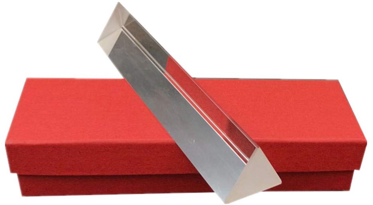 Optische kristallen driehoekige prisma voor lichtspectrumanalyse, fotografie en educatieve doeleinden, verkrijgbaar in diverse maten 6"-150*30*30*30*30mm