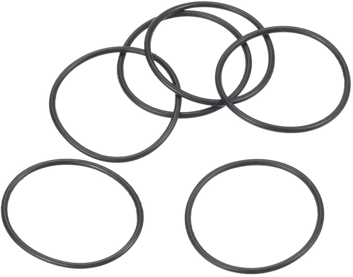 Nitrile Rubber O-Ring 24mm OD 22mm ID 1mm Breed, 20 Stuks Waterdichte Dichtingen voor Hydraulische Reparatie en Auto-onderdelen, Zwart