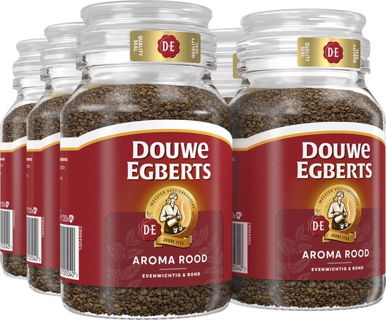 Douwe Egberts Aroma Rood Oploskoffie - 6 x pot van 200 gram