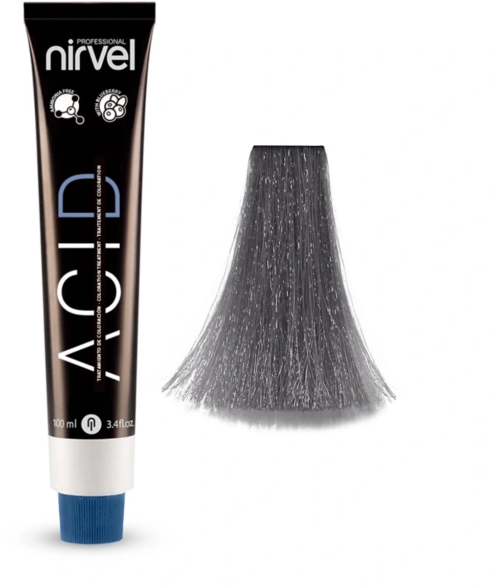Nirvel ACID ARCTIC BLUE 8/16 / Haarkleur met zure pH-waarde in koud blauwgrijs 100 ml