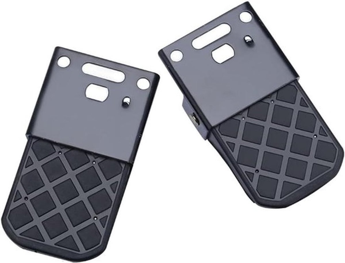 MK Stoer -Universele ATV Voetsteun - Voetsteun voor ATV's - Ergonomisch ontwerp - Zwart - Verstelbaar - Comfort - Geschikt voor Rubicon, Kodiak 450/700, Kawasaki Brute Force 300/750, Scrambler 850/XP 1000S.