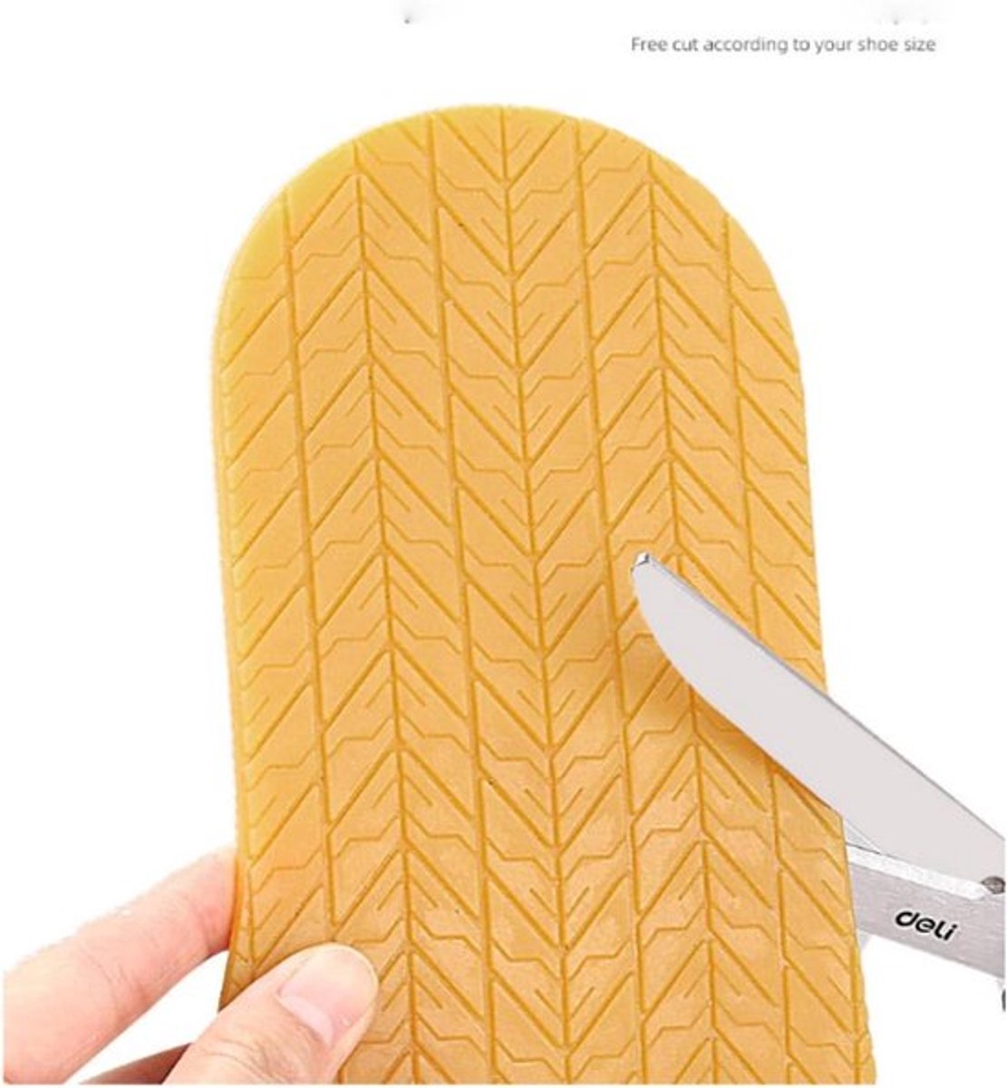 Heren Stokzolen van Rubber voor Schoenreparatie - 1 paar, Volledige zool, Ruisonderdrukking - 32,3 cm lang, 12,3 cm breed