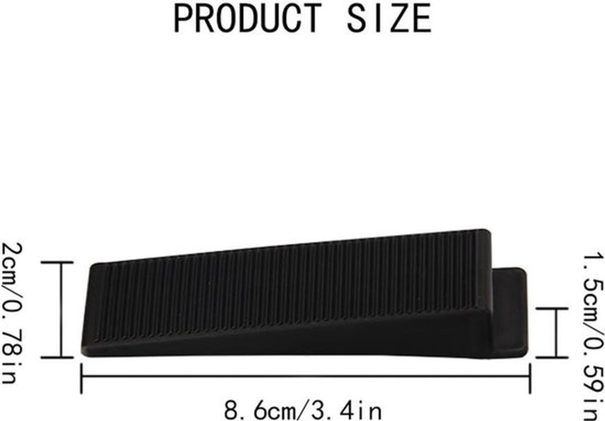 Hek Panel Wiggen 30 Stuks - Herbruikbare Spacers - Tegel Nivellering - Geluidsstoppers - Duurzaam PP - 8,6 x 2 x 1,5 cm