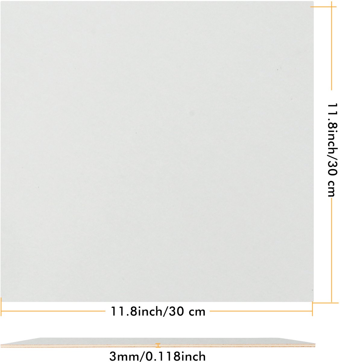 6 Stuks Wit Onbewerkt Hout - 3 Mm - 30 X 30 Cm - Houtbewerking voor Lasergraveren CNC Snijden - Doe-Het-Zelf Projecten