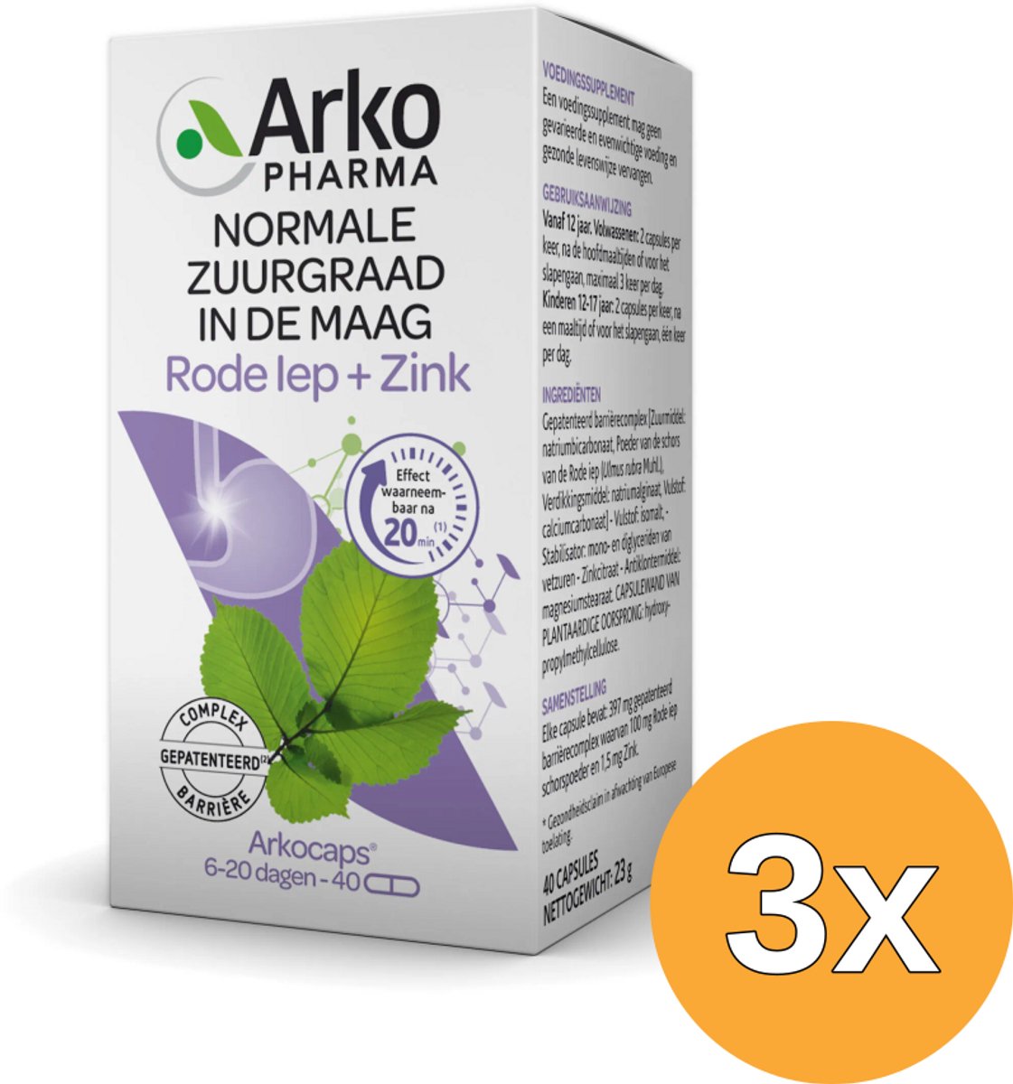 3x Arkocaps Rode Iep (40 capsules)