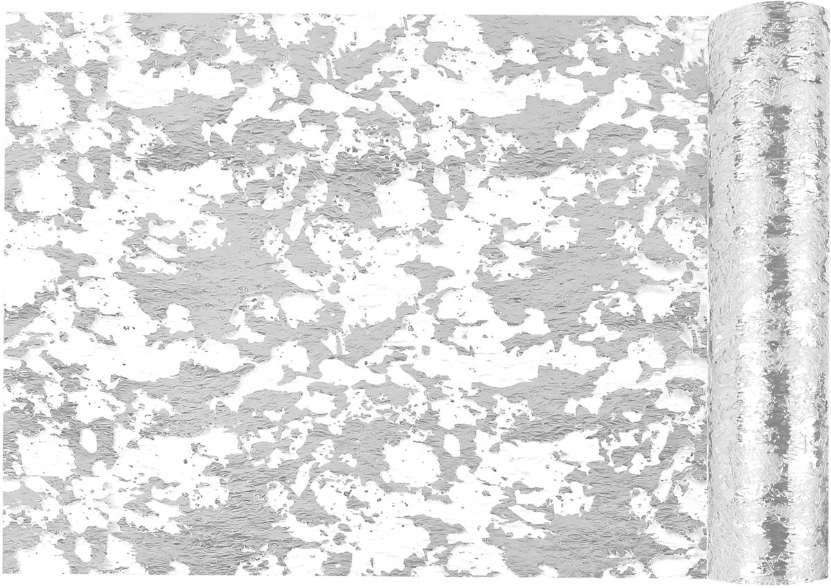 Tafelloper zilver, 28 cm x 10 m, glanzende polyester tafelband voor feesten zoals verjaardagen, bruiloften, babyfeestjes, doopfeesten, communie en meisjes
