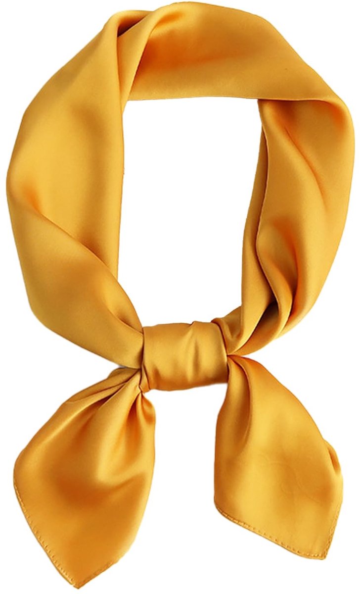 Dailygoods- Zijden Sjaal Luxe - Effen Kleur - 70 x 70 cm - Zachte Sjaal - Modieuze Accessoire - Tijdloze Charme