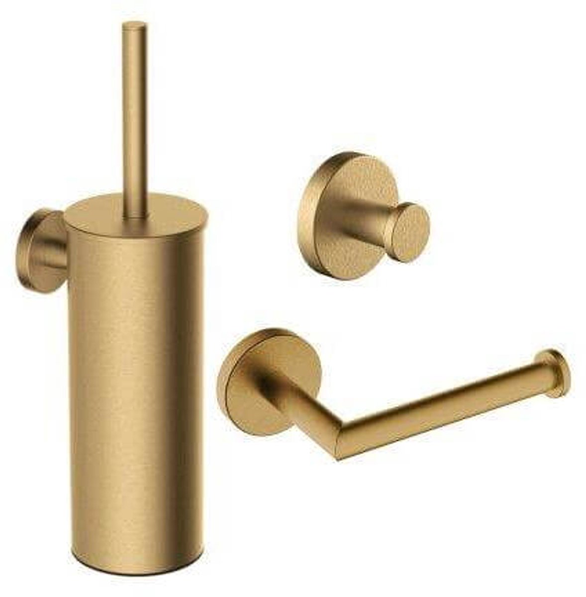 Wiesbaden Alonzo toiletaccessoireset geborsteld messing