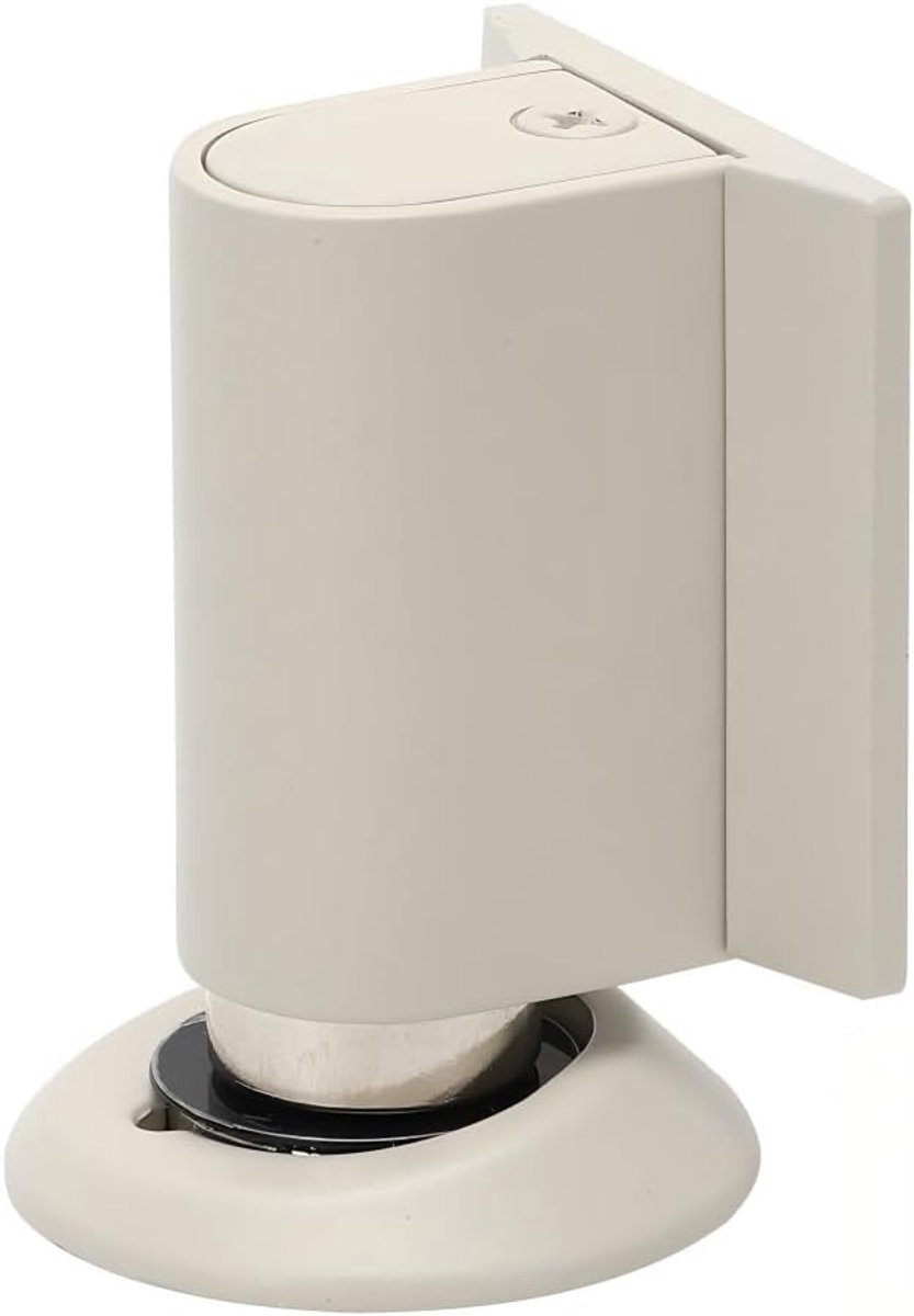 vloer magnetisch - Metaal magnetische deurstopper om te plakken, Magnetic Door Stopper met plakband & schroeven, zelfklevende deurbuffer deurvastzetter deurhouder voor kantoren thuis (wit)