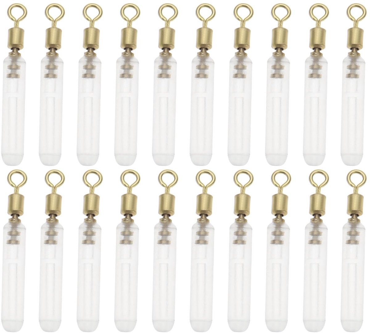 Dailygoods - Siliconen Float Waggler Adapters - Karpervissen - Duurzaam en stevig - Wit - Vliegvissen - Voor zoetwatervissen - 50 stuks