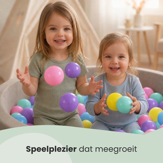 Vanaf dag Één: 100 Ballen voor Ballenbak - 5,5cm Plastic Baby Speelballen Kinder Speelgoed Ballen — afbeelding 5