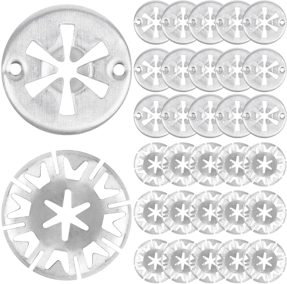 30 stuks klemschijven, hittebeschermplaten, 30 mm mangaanstaal, borgringen, hitteplaat, veerringen, assortiment klemmen voor bevestiging hitteschilden onder de motorkap voor auto's