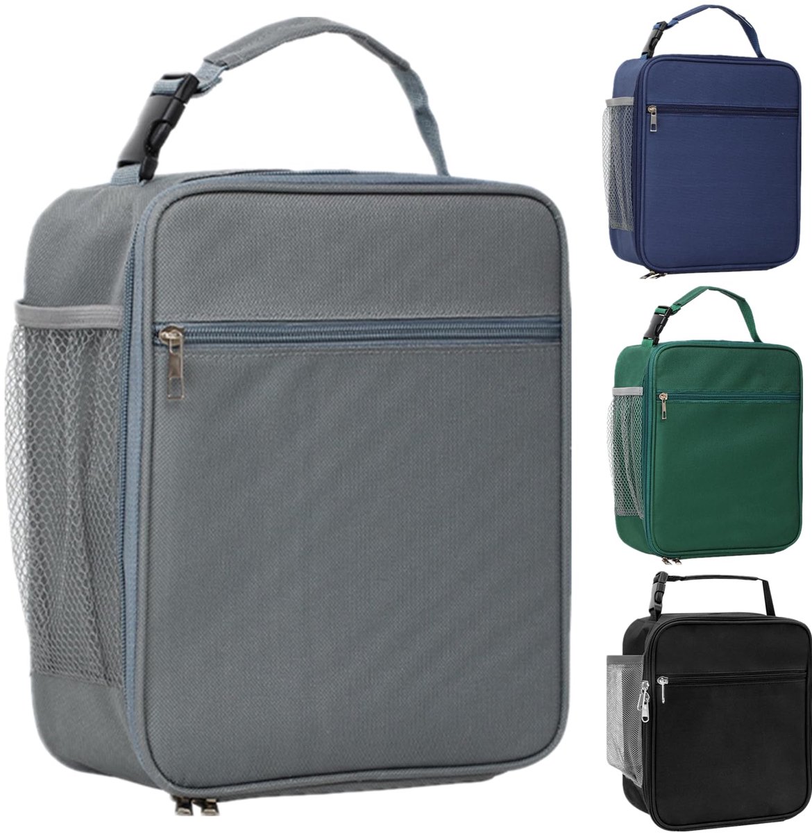 Lunchtas, schattige kartonnen geïsoleerde lunchbox, herbruikbare lunchtassen waterdichte lunchtas, opvouwbare lunchtas voor vrouwen, mannen, kinderen en studenten, reizen, picknick, school