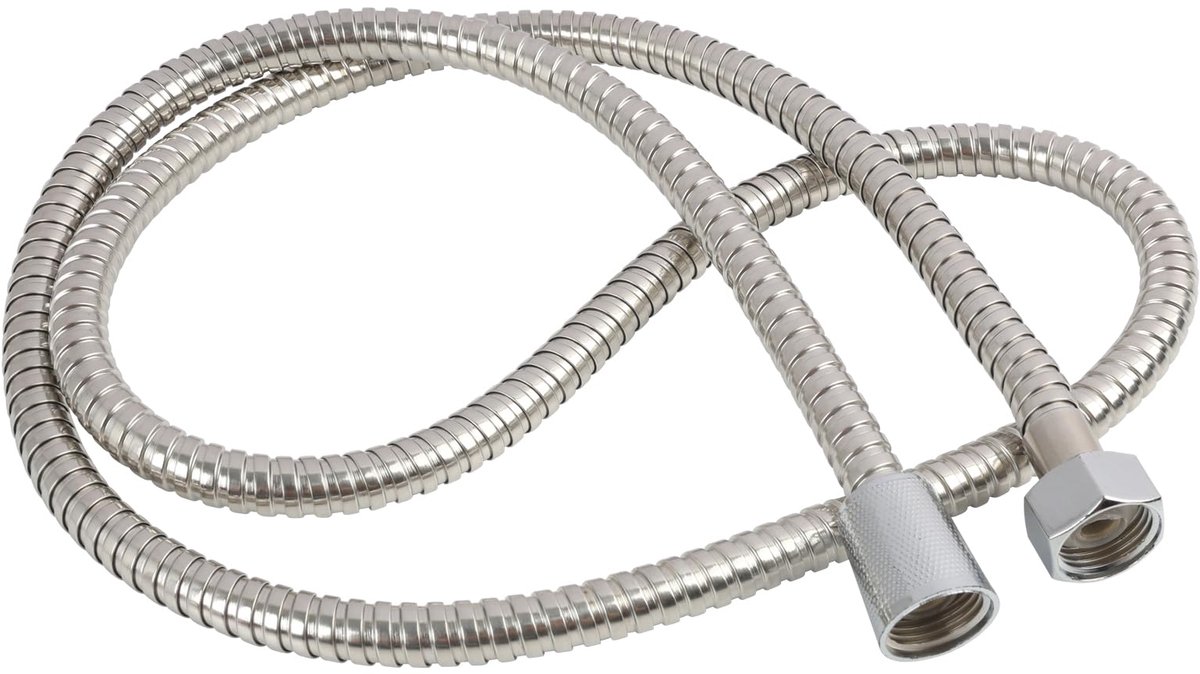 Doucheslang Roestvrij Staal - Flexibele Doucheslang - Douchen en Reinigen - Vergrote 11mm Boring - 150 cm - Zilver