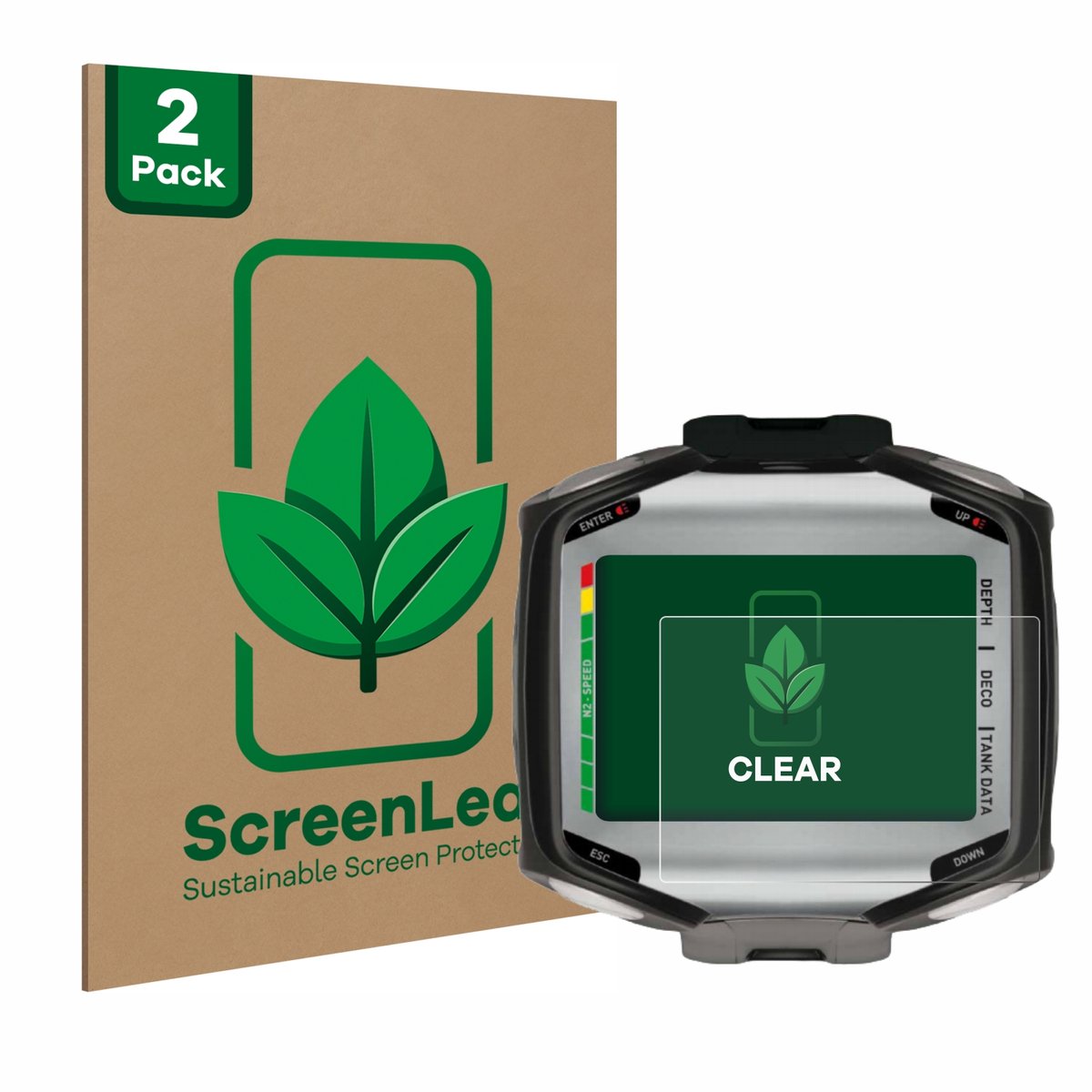 ScreenLeaf - Screenprotector voor Mares Quad / Quad Air - Duurzame schermbescherming Folie Beschermfolie transparant 2 Stuks