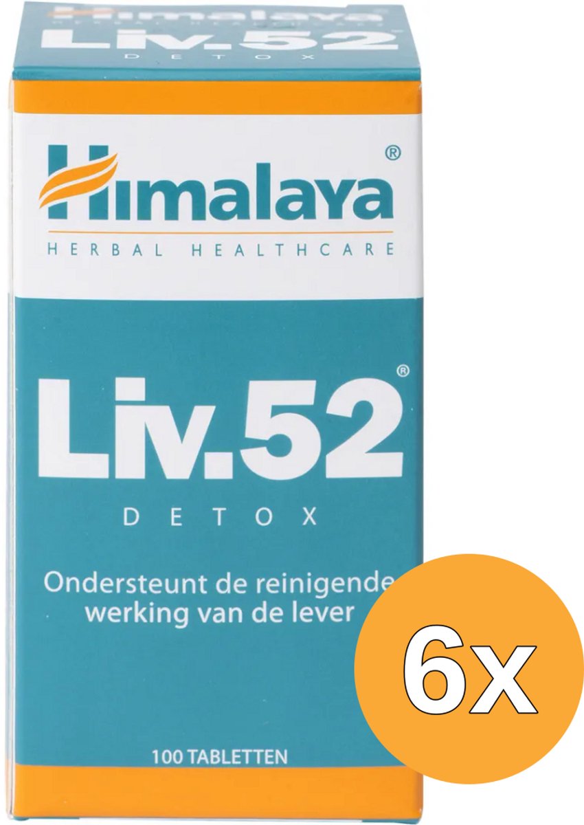 6x Himalaya Liv 52 (100 tabletten)