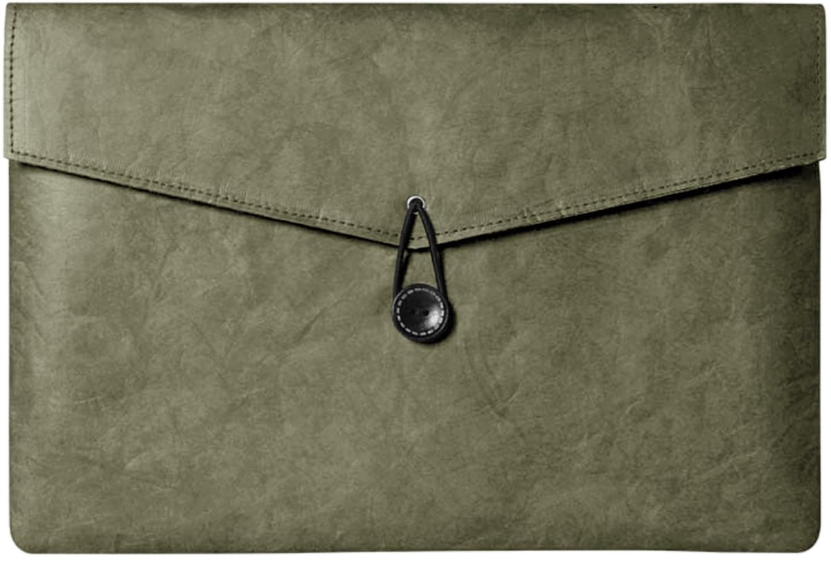 Dailygoods - HaruYo 11/11,6/12/13/13,3/14/15,6 inch laptophoes, laptoptas, waterdicht, schokbestendig, krasbestendig, elegant, voor MacBook/Surface Book/ThinkPad/Acer/Asus/Dell/HP [15,6 inch], groen