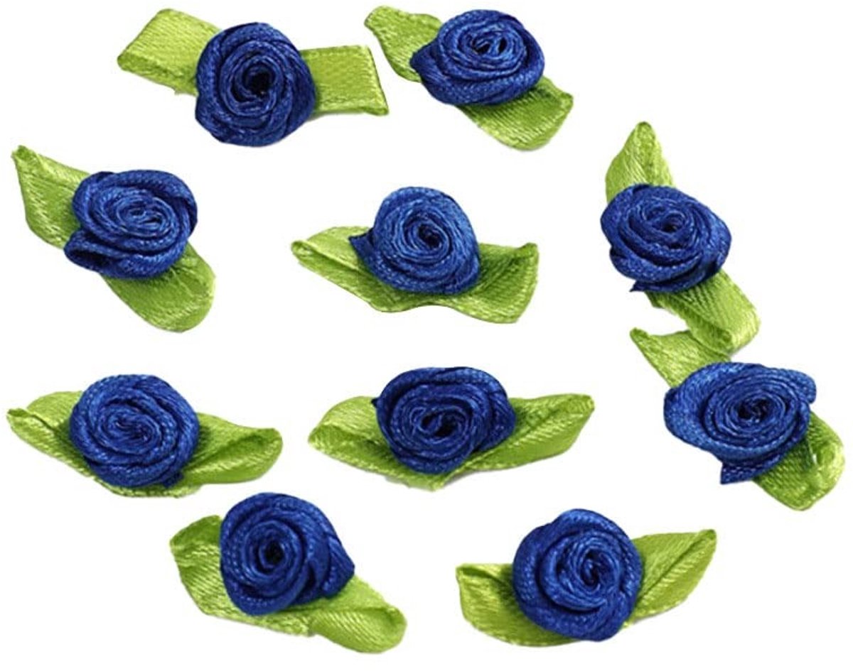 Dailygoods- Kunstbloemen 100 Stuks - Mini Kunstrozen - Bloemkoppen voor Knutselen - Bruiloftsdecoratie - Slinger Accessoires - Vervagen Niet