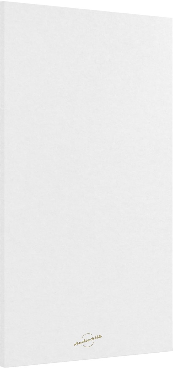 SnelShoppen - Groot Akoestisch Paneel 116 x 58 cm - Zuiver Wit - Geluidsisolatie voor Thuis, Kantoor of Studio - Geluidsabsorberend Scherm - Wanddecor