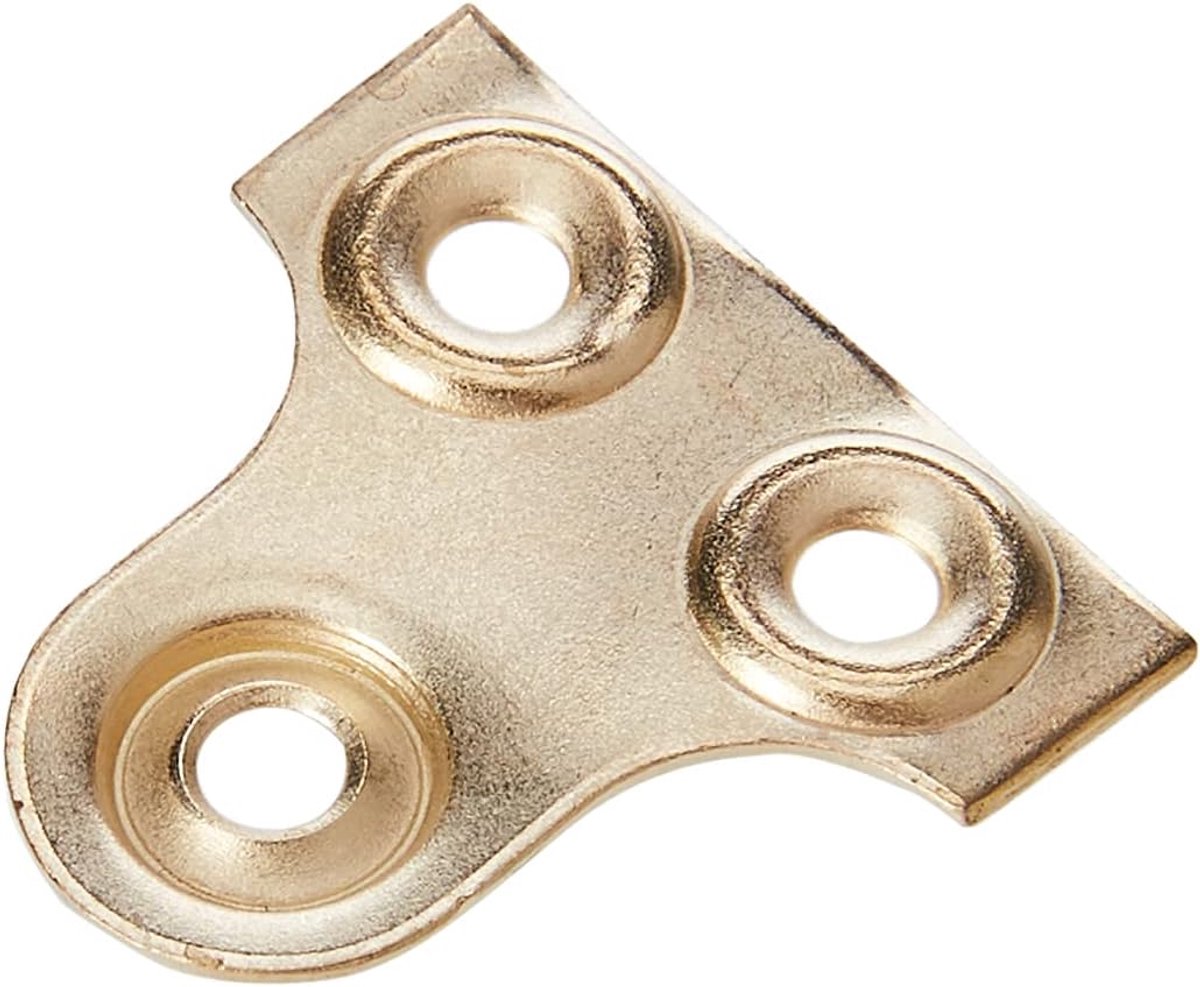 BH02800 (25 stuks) ronde glazen spiegel foto hangplaat, 19 mm (3/4 inch) messing verguld - pak van 25 stuks