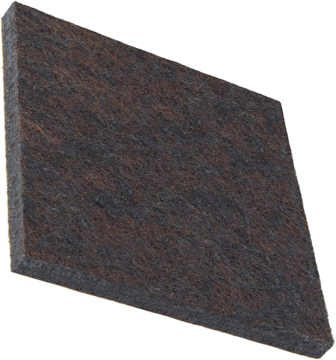 16 x premium viltdoppen | 70x70 mm | vierkant | bruin | zelfklevend | meubelladder in premium kwaliteit (5,5 mm)