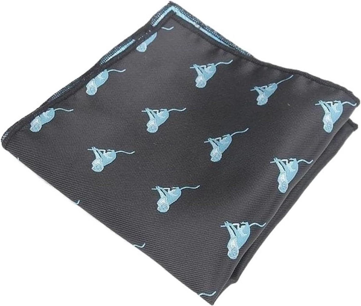 Heren Zakdoeken - Katoenen Pochetten - Stijlvol Accessoire - Zacht Comfortabel Gevoel - One Size - Blauw