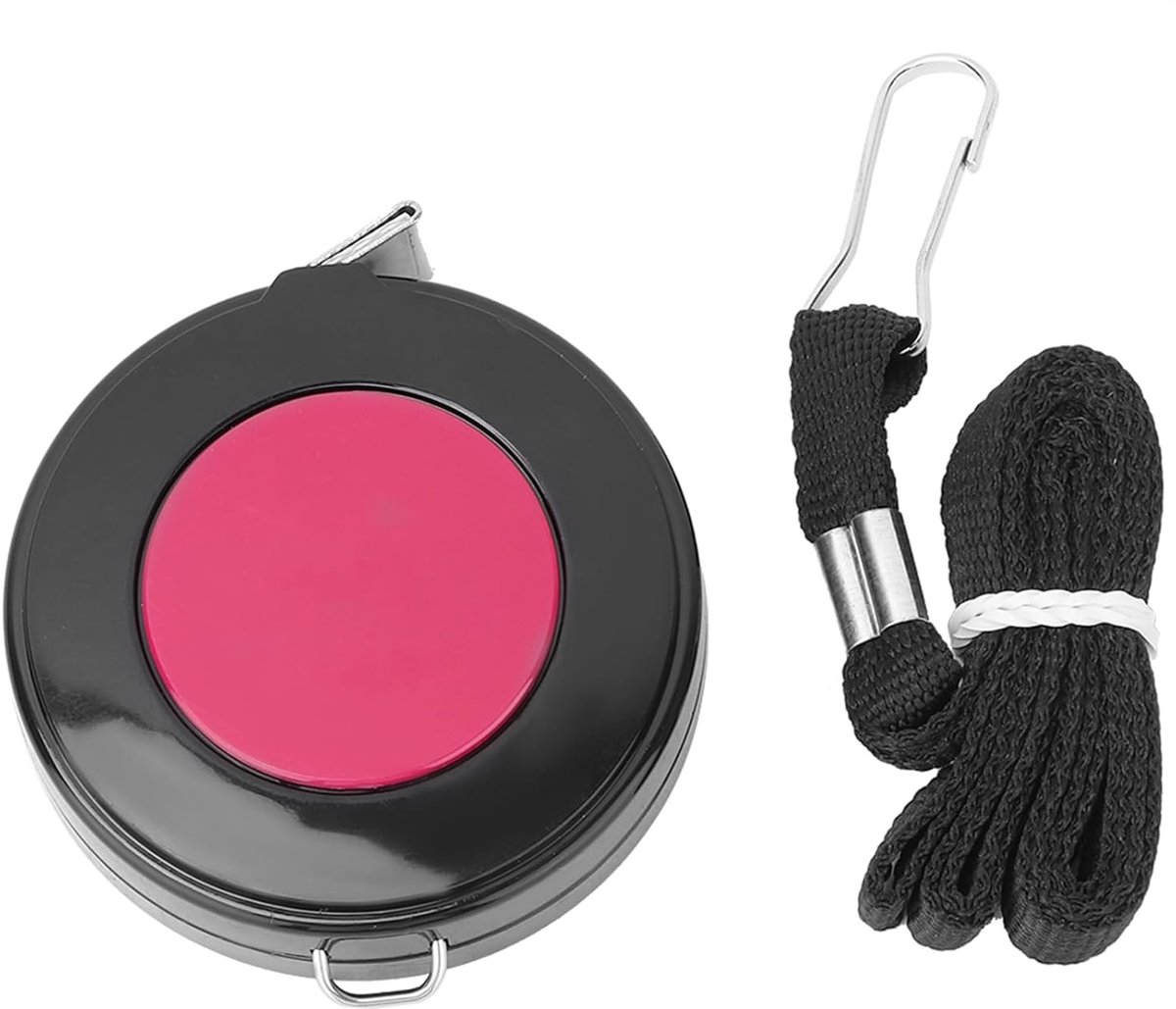 Meetlint voor Naaien en Knippen, Dubbelzijdig Uitschuifbaar 150 cm Rood, Flexibel Lichaamsmeetlint met Metrische en Imperiale Schaal, Rolmaat voor Kleermakers en Knutselaars