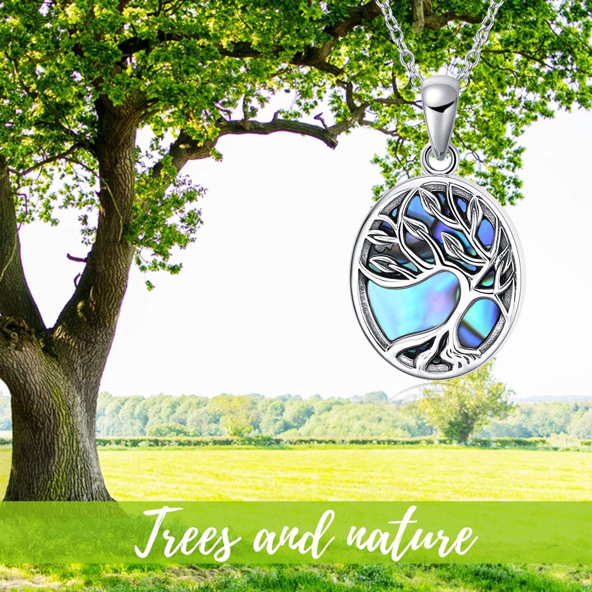 Levensboom medaillon ketting sterling zilveren medaillon ketting die foto's boom des levens medaillon hanger voor vrouwen vrouw vriendin