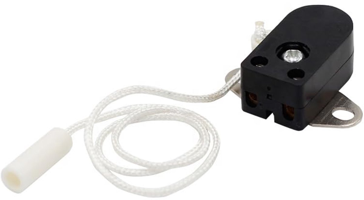 trekschakelaar, mini-schakelaar voor het bedienen van meubelverlichting, 2-gaats plaat, 2 A, 250 V, reserveschakelaar