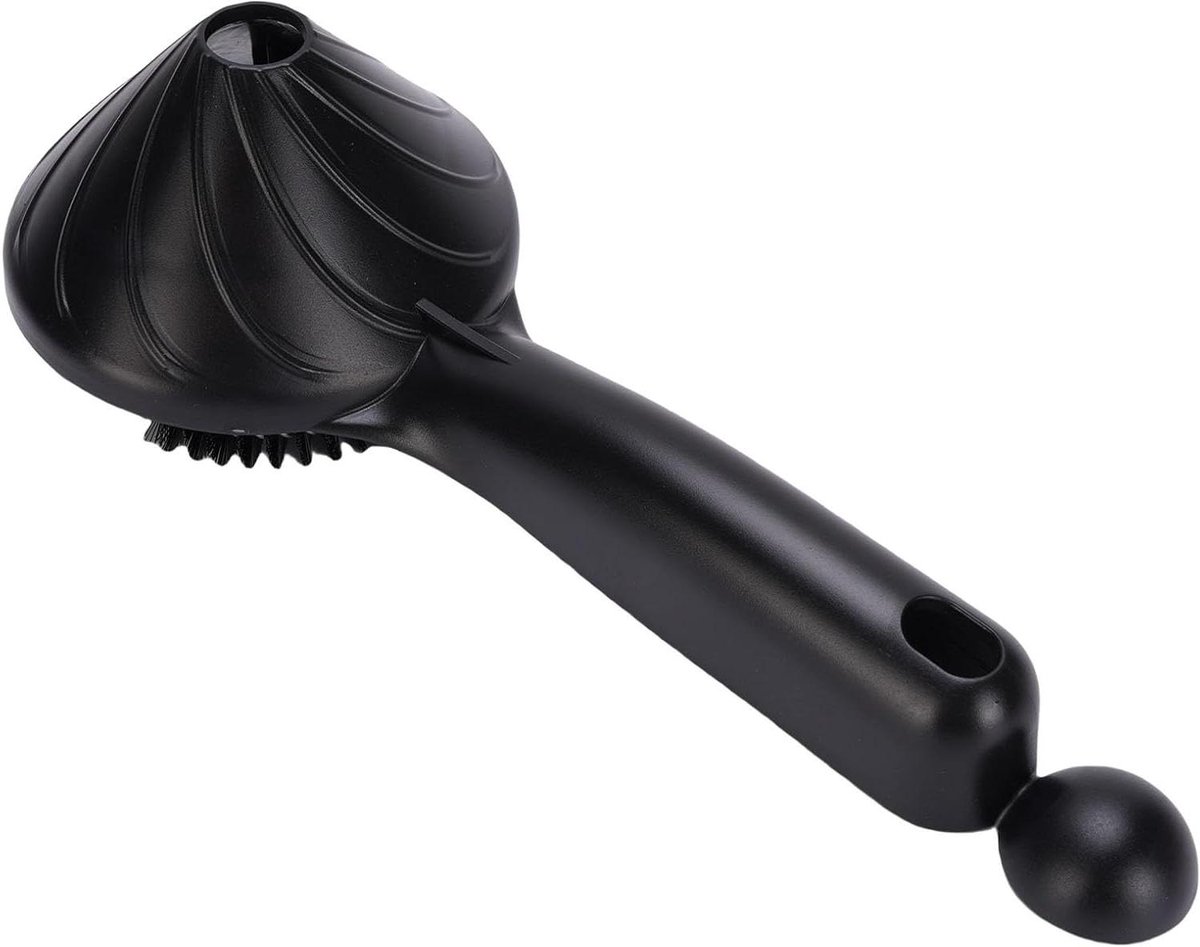 Reinigingsborstel Koffiemachine - Groepskopborstel Machinereiniger - Apparatuur Schoonhouden - Zachte POM Borstelharen - 58 mm - Zwart