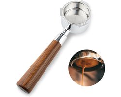 Bottomless Filterhouder 51mm voor Koffie, Herbruikbare Porta Filter met Drie Oren, Geschikt voor Delonghi EC680 EC685 en andere modellen