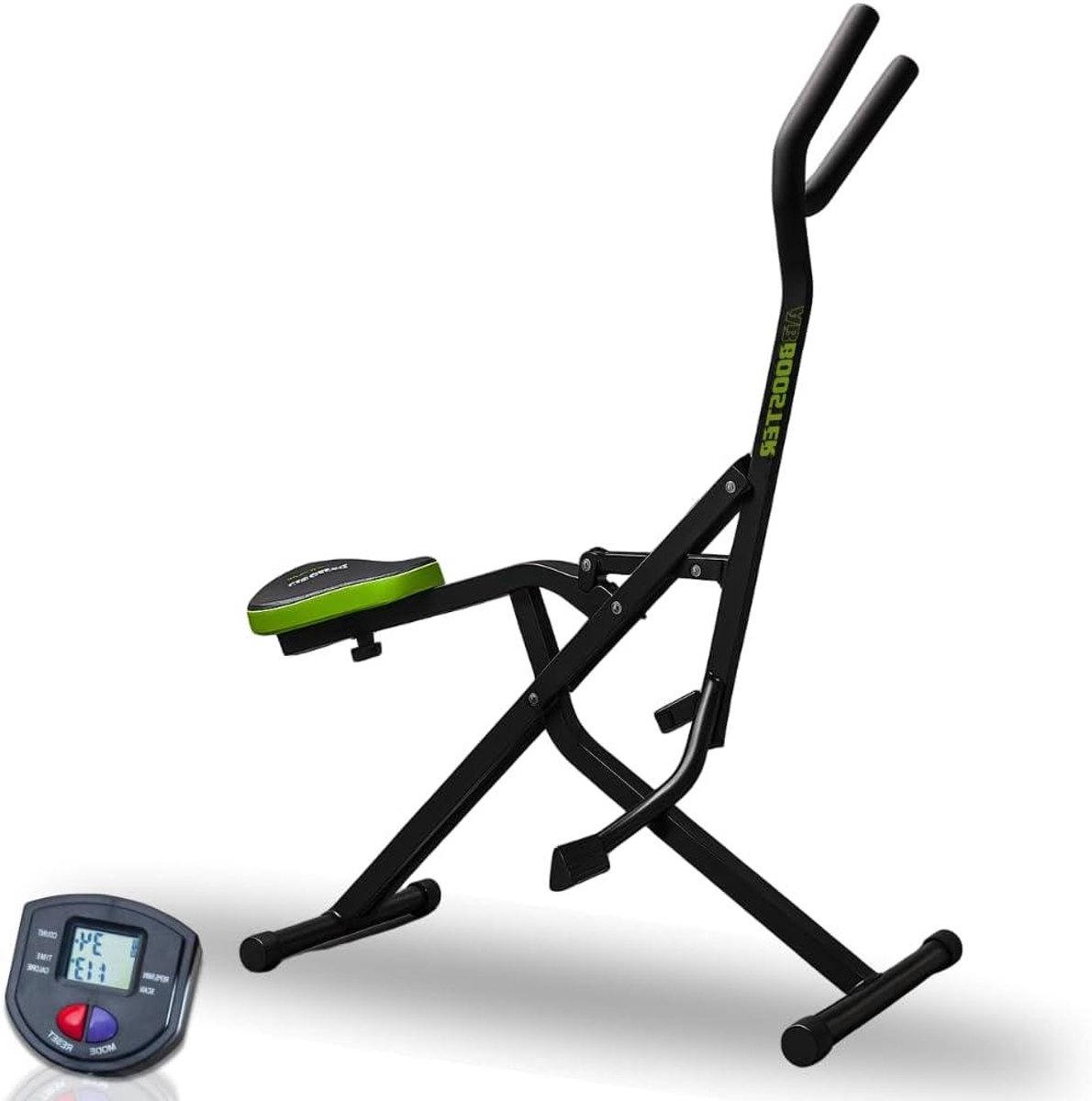 Buikspier Trainer - Thuis Fitness - Full Body Workout - Inclusief Trainingscomputer - 120 kg Belasting - Groen