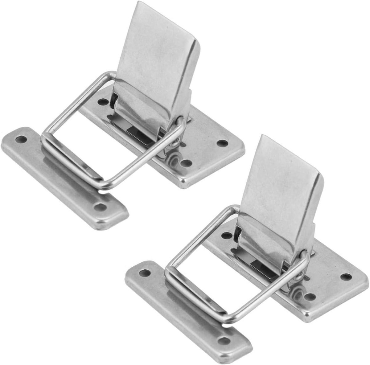 Latch Hasp, Kabinet Box Latch Hasp 2 stks Roestvrij Staal Hardware Kast Case Voorjaar Geladen Latch Catch Toggle Hasp