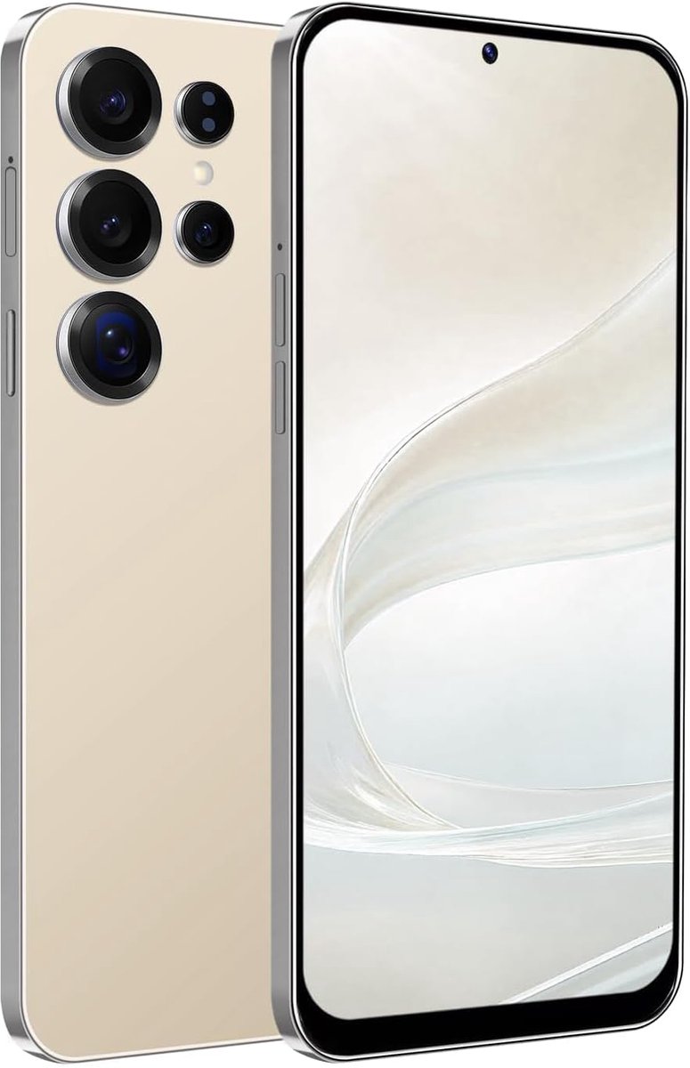 Mobiele telefoons met HD-scherm + 6,6 inch, 4 GB + 32 GB ROM / 256 GB SD, 4G Dual SIM Dual Camera, Face ID + WiFi + GPS + OTG (goud)