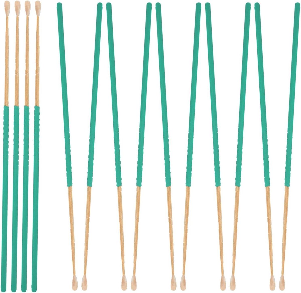 Oorreiniger Set - Oorlepels Bamboe - Oorhygiëne Thuis - Antislip Rubber Grip - 20 Stuks - Multicolor